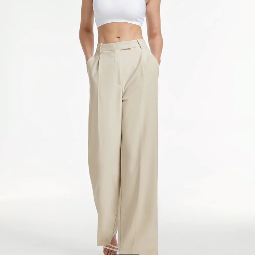 Commense High Waisted Relaxed Fit Wide Leg Pants